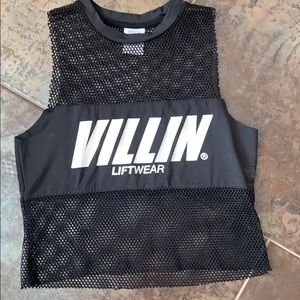 Villin liftwear mesh workout tank top xs